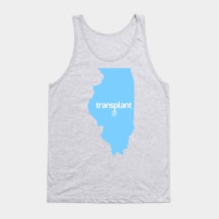 Illinois Transplant IL Blue Tank Top